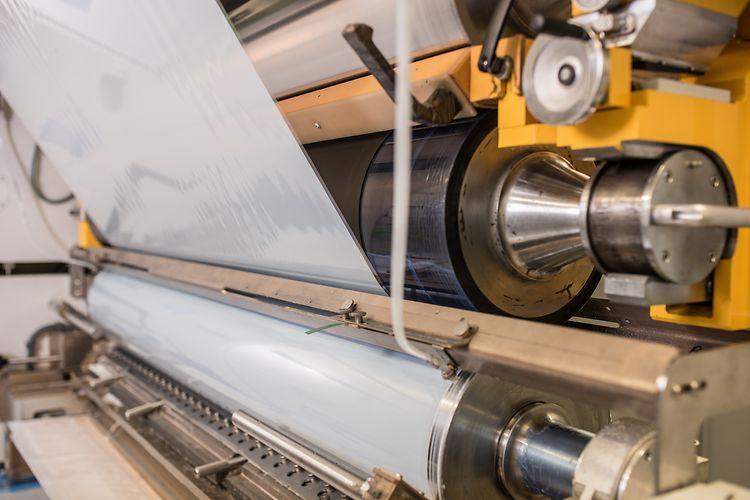 In-house adhesive coating and lamination line